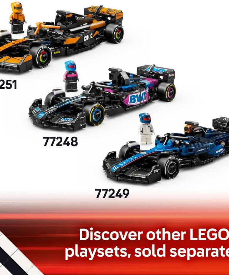 LEGO Speed Champions Mercedes-AMG F1 W15 Race Car Toy with a Collectible Formula 1 Driver Minifigure - Model Kits for 10+ Year Old Boys & Girls or Adult Motorsport Fans 77244