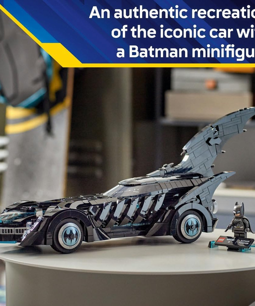 LEGO DC Batman Forever Batmobile - Super Hero Car Toy with a Minifigure - incl. an Opening Cockpit & Detailed Interior - Gift for 12+ Year Old Boys, Teenagers & Adult Fans - 76304