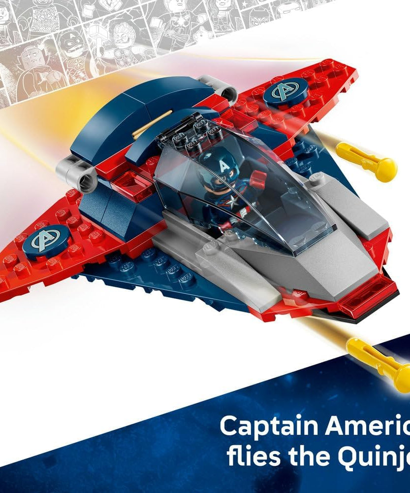 LEGO Super Heroes 76319 Captain America vs Thanos Battle Set for Kids 4+