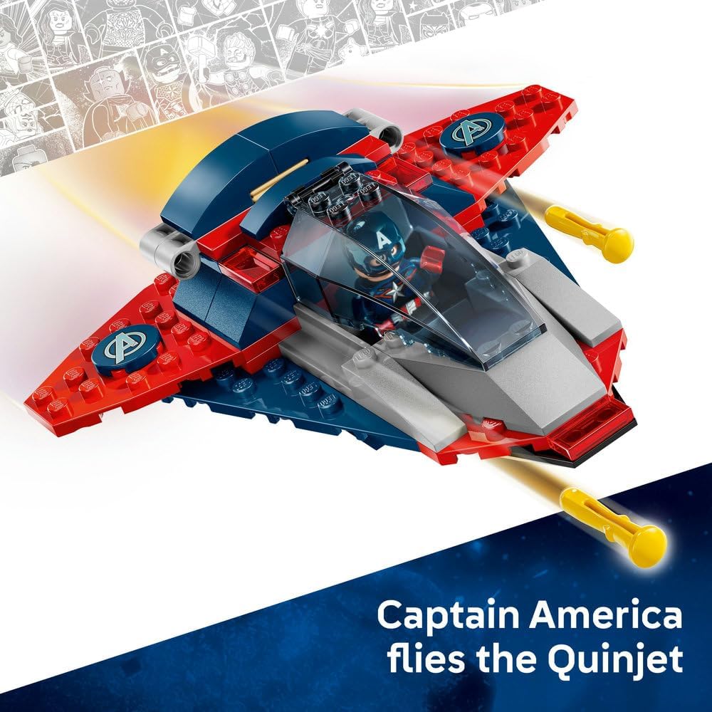 LEGO Super Heroes 76319 Captain America vs Thanos Battle Set for Kids 4+