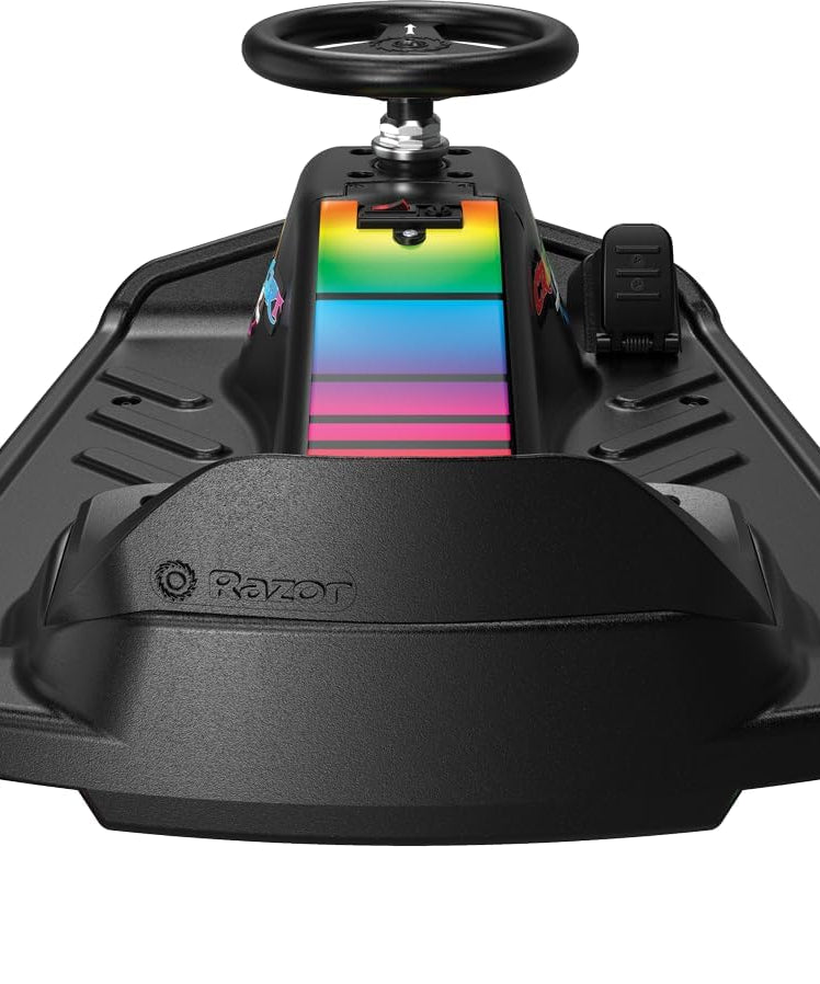 Razor Crazy Cart Shift Lightshow Electric Drifting Go Kart for Kids, LED Lights, Power Core Motor, Variable Speed, Foot Pedal Control, Parental Speed Control, Ride On Toy for 6+ Kids