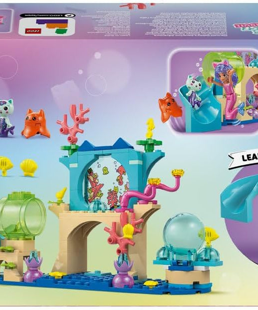 LEGO Gabby's Dollhouse Mermaid Gabby's Aquarium Adventure Toy with Gabby Mini Doll MerCat Figure and Accessories Gift for 4+ Year Old Girls and Movie Fans 11204