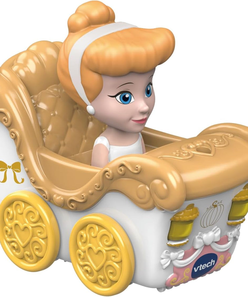 VTech, Toot-Toot Drivers, Enchanted Castle Slide, Disney Princess Playset, with Cinderella Vehicle, Lights, Songs, Phrases, Interactive, for Kids Ages 1-5+