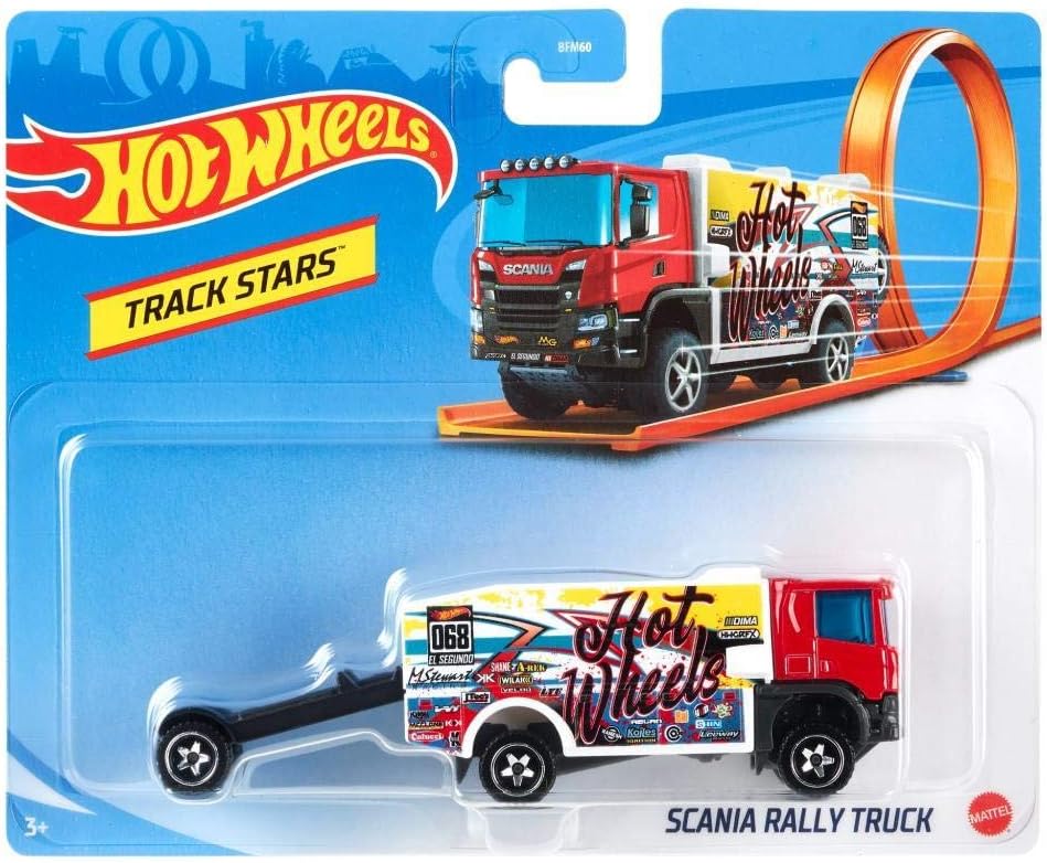 Hot Wheels Track Fleet 1:64 Scale Die-Cast Toy Vehicle, Works on Hot Wheels Tracks, Styles May Vary - Assorted