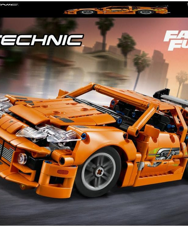 LEGO Technic Fast and Furious Toyota Supra MK4 Toy Car - 6 Cylinder Engine & Opening Doors - Model Kits for 9+ Years Old Boys & Girls or Adult Motorsport Fans - Ramadan Gift Idea - 42204
