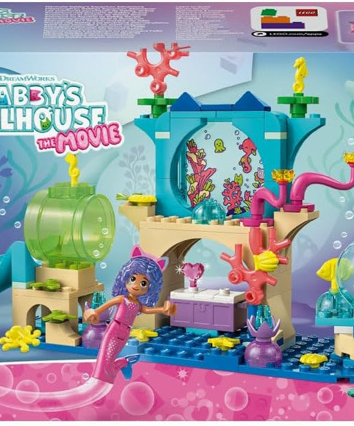 LEGO Gabby's Dollhouse Mermaid Gabby's Aquarium Adventure Toy with Gabby Mini Doll MerCat Figure and Accessories Gift for 4+ Year Old Girls and Movie Fans 11204