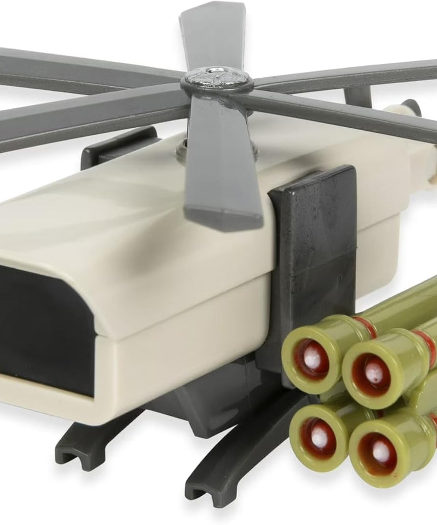 Skibidi Toilet, 1:64 Scale Diecast Collectible Action Figure & Vehicle Toy from Viral YouTube Series, Sci Fi Action Toy for Kids & Collectors, Suitable for Kids Ages 8+ (Camera Attack Helicopter)