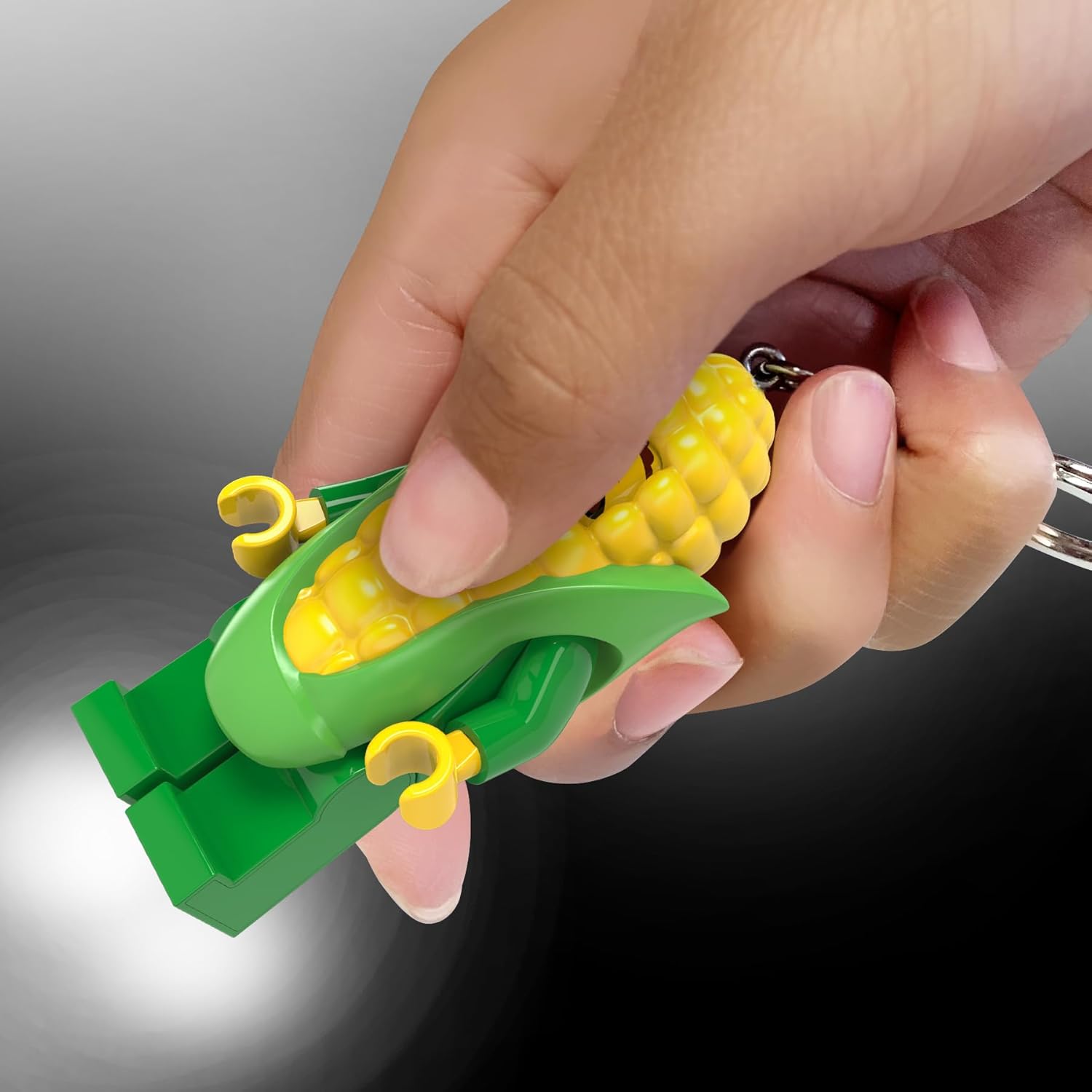 Lego Minifigures - Large 3 Inch Tall Figure Keychain Light - Corn Cob Guy (KE242H)