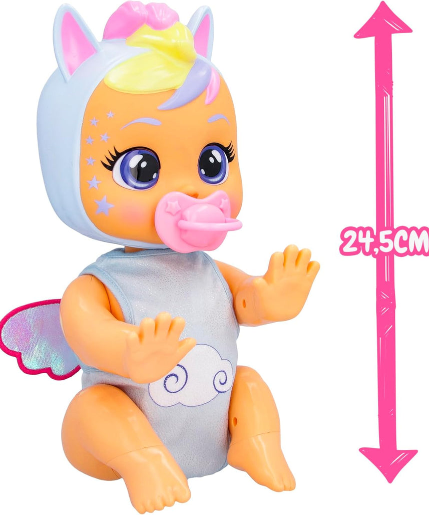 Cry Babies Crawling 4 Pattes Jenna, Crawls & Giggles, With 30+ Baby Sounds, Includes Accessories, 1 Years+