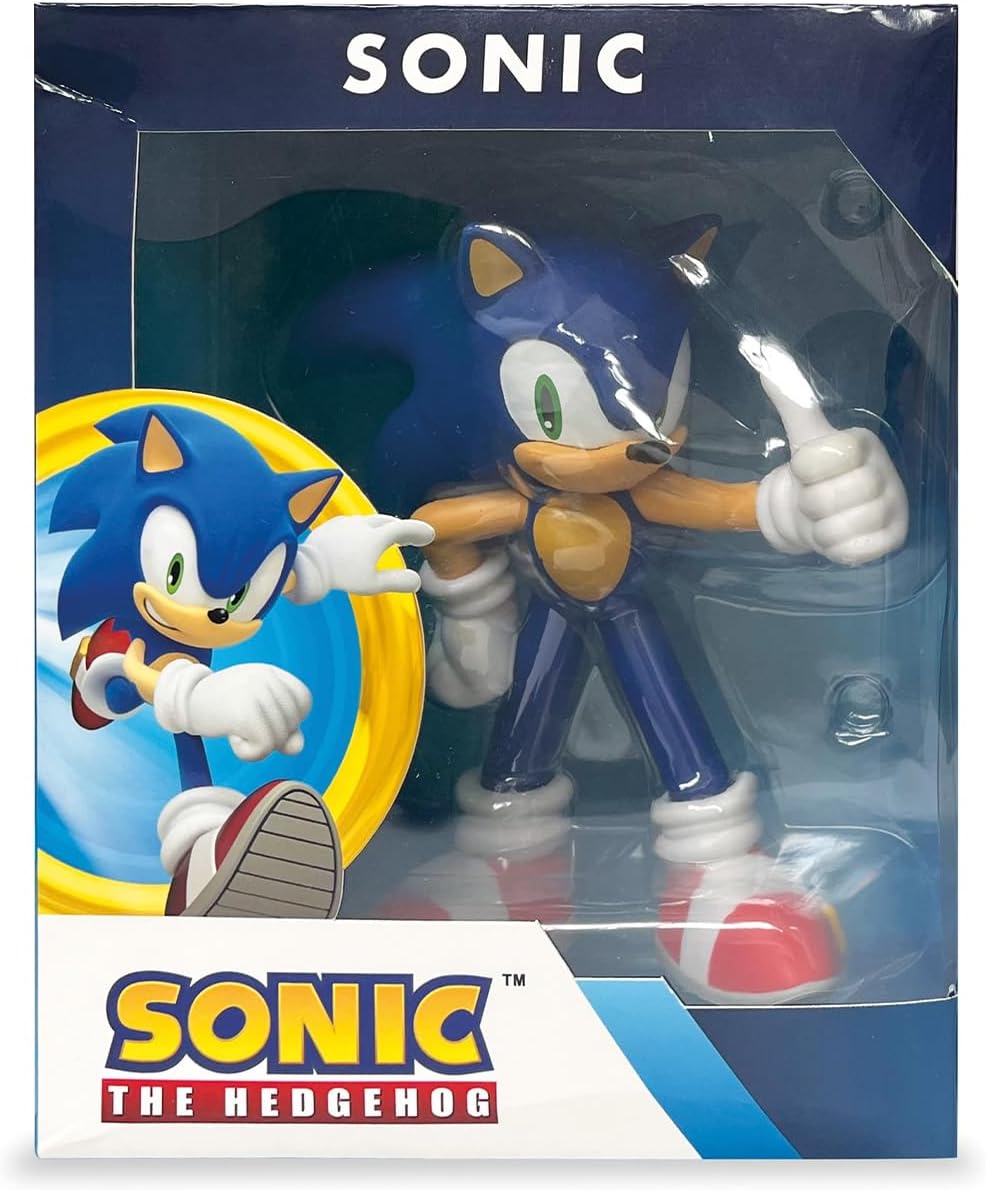 Comansi Sonic Action Figure 16cm, Articulated Sonic the Hedgehog Toy, Movie & Video Game Collectible, Blue Plastic Figure, Tabletop Display for Kids and Fans, Officially Licensed