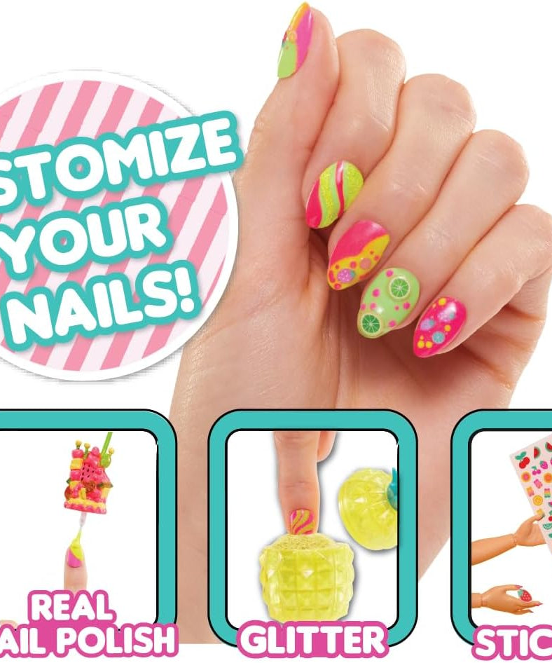 L.O.L. Surprise! Sweet Nails Pinky Pops, Space-Themed Doll with Mini Fridge, 15+ Surprises, and Nail Accessories, Creative Toy Gift for Kids Age 4+