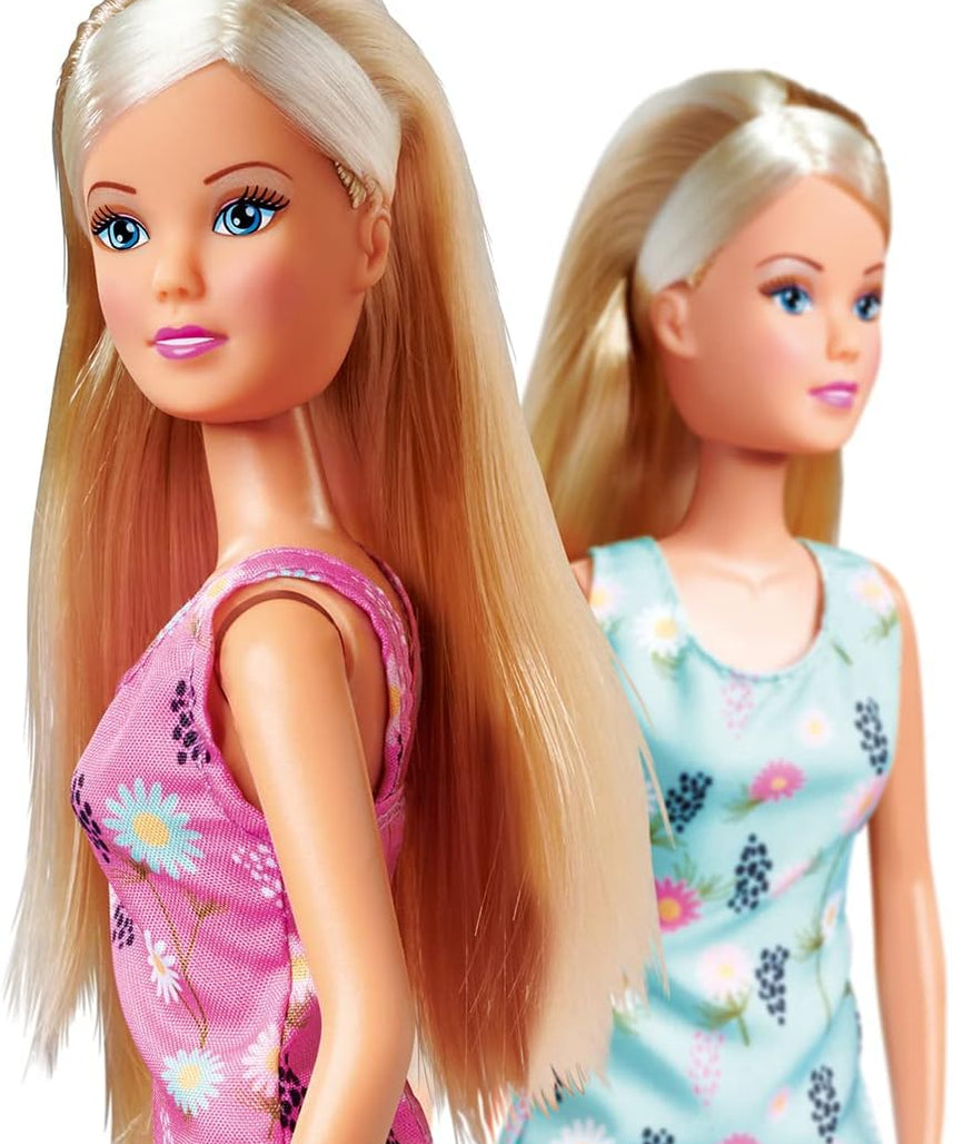 Simba Steffi Love Bloomy Dressing Doll, 29cm, Summer Dress, 2 Assorted Colors, Ages 3+