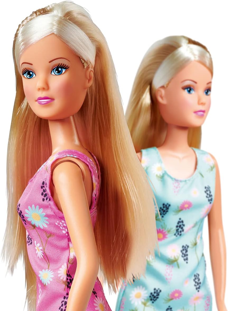Simba Steffi Love Bloomy Dressing Doll, 29cm, Summer Dress, 2 Assorted Colors, Ages 3+