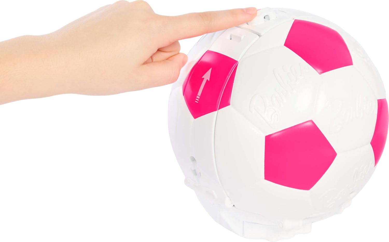 Barbie Team Roll and Reveal Soccer Player Doll and Accessories with Brunette Fashion Doll & 8 Surprises and a Soccer Ball Encasement