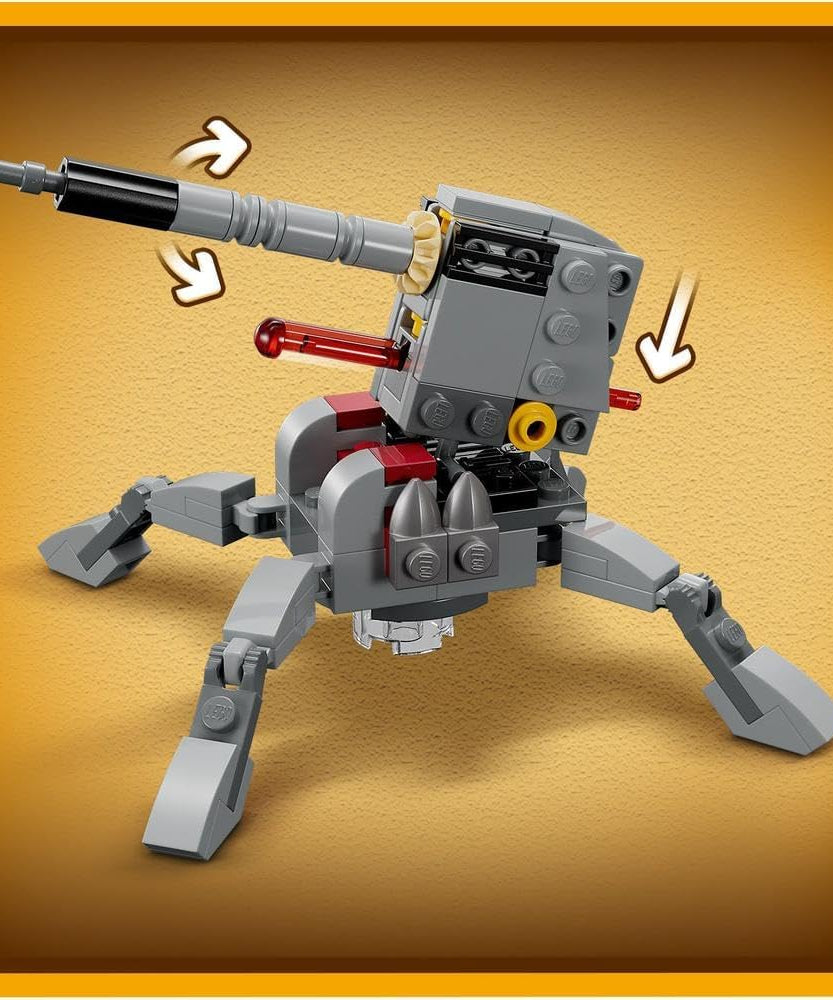 LEGO 75345 Star Wars 501st Clone Troopers Battle Pack Set, Buildable Toy with AV-7 Anti Vehicle Cannon and Spring Loaded Shooter plus 4 Characters