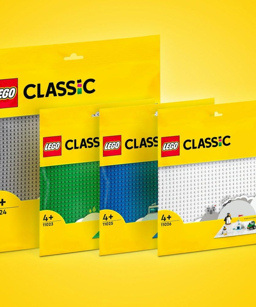 LEGO 11025 Classic Blue Baseplate, Construction Toy for Kids, Building Base, Square 32x32 Build and Display Board