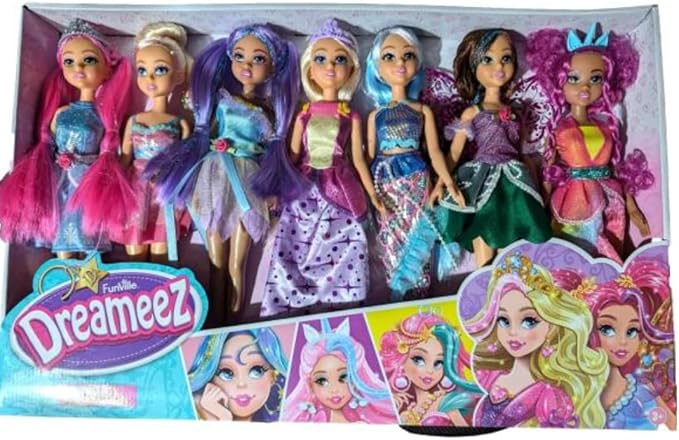Fantasy Dolls 7-Pieces Set, 29 cm Heigh