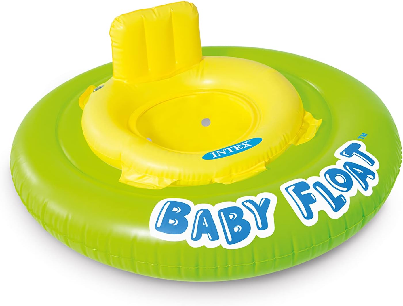 Intex Baby Swimming Float 76cm – Soft Seat, Headrest, Leg Support, Safety Valves for 1-2 Years (Up to 15kg)