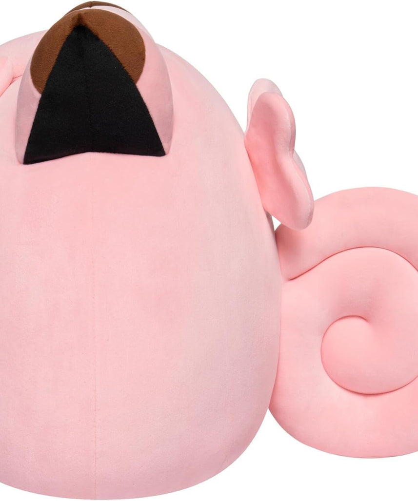 Pokemon Squishmallow Clefairy 10 Inch Plush Toy, Soft Stuffed Animal, Washable, Ages 3+