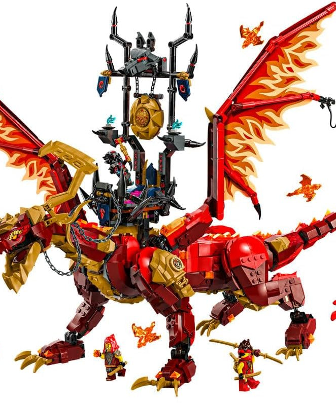 LEGO NINJAGO Source Dragon of Motion Figure Set, Ninja Adventure Toys for Boys & Girls, with 6 Minifigures Incl. Characters Kai & Arin, Dragons Rising Birthday Gift for kids & Teens aged 12 Plus 71822