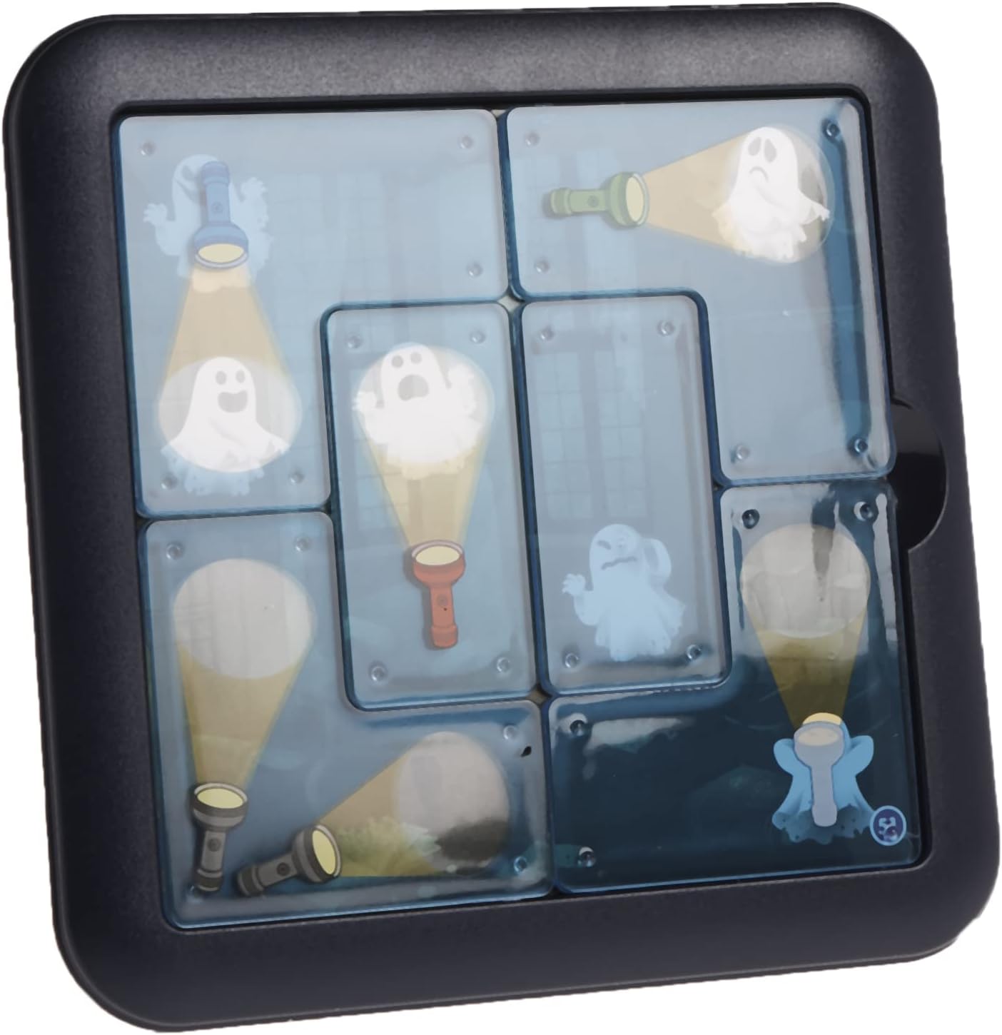 SmartGames Ghost Hunters Logic Puzzle Game for Kids 6+, IQ Brain Teaser STEM Toy with 60 Progressive Challenges, Travel-Friendly Educational Tabletop Puzzle
