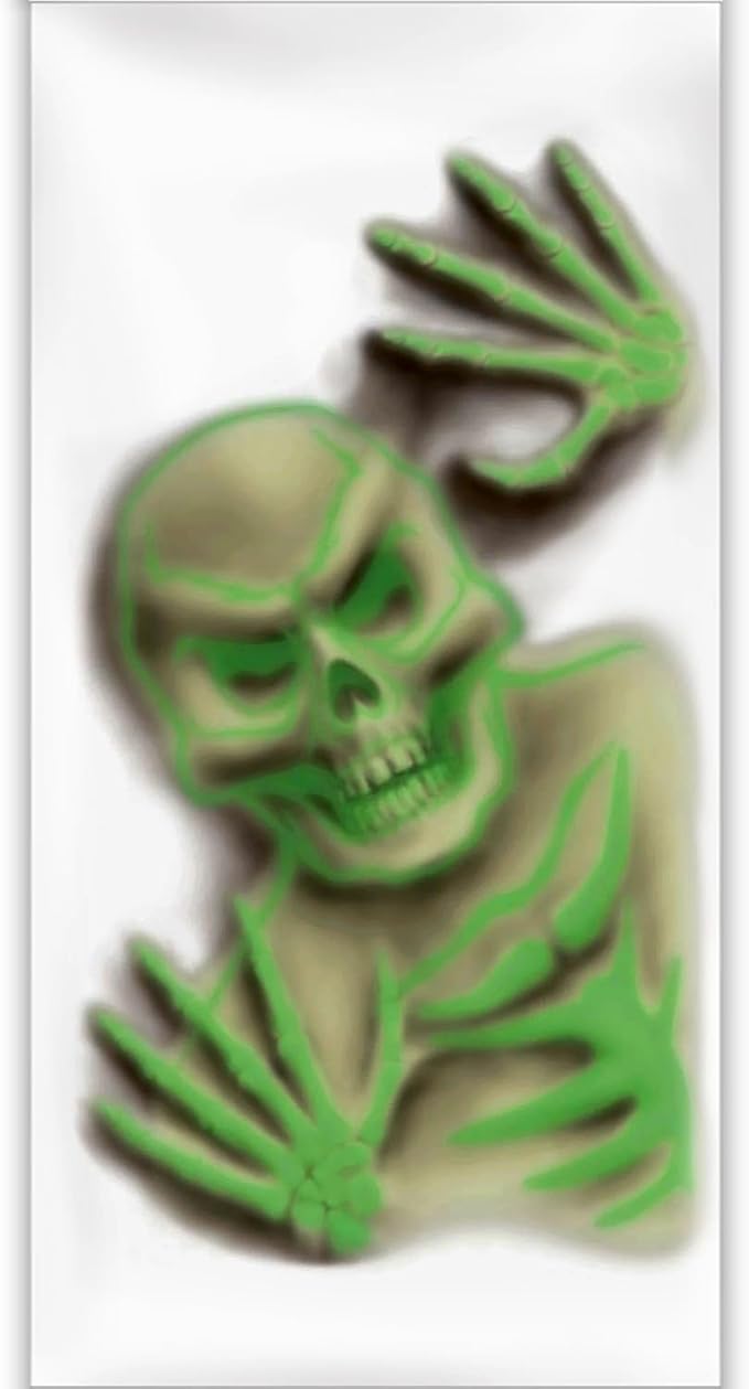 Amscan Vinyl Wall Creature Glow In The Dark Decoration