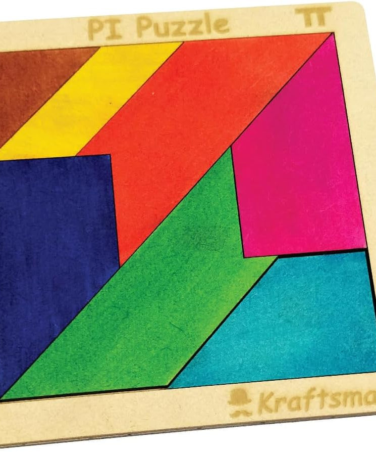 Color Your Own PI Puzzle with Sketch and Color Kit Portable Brain Teaser for Kids Ages 4+