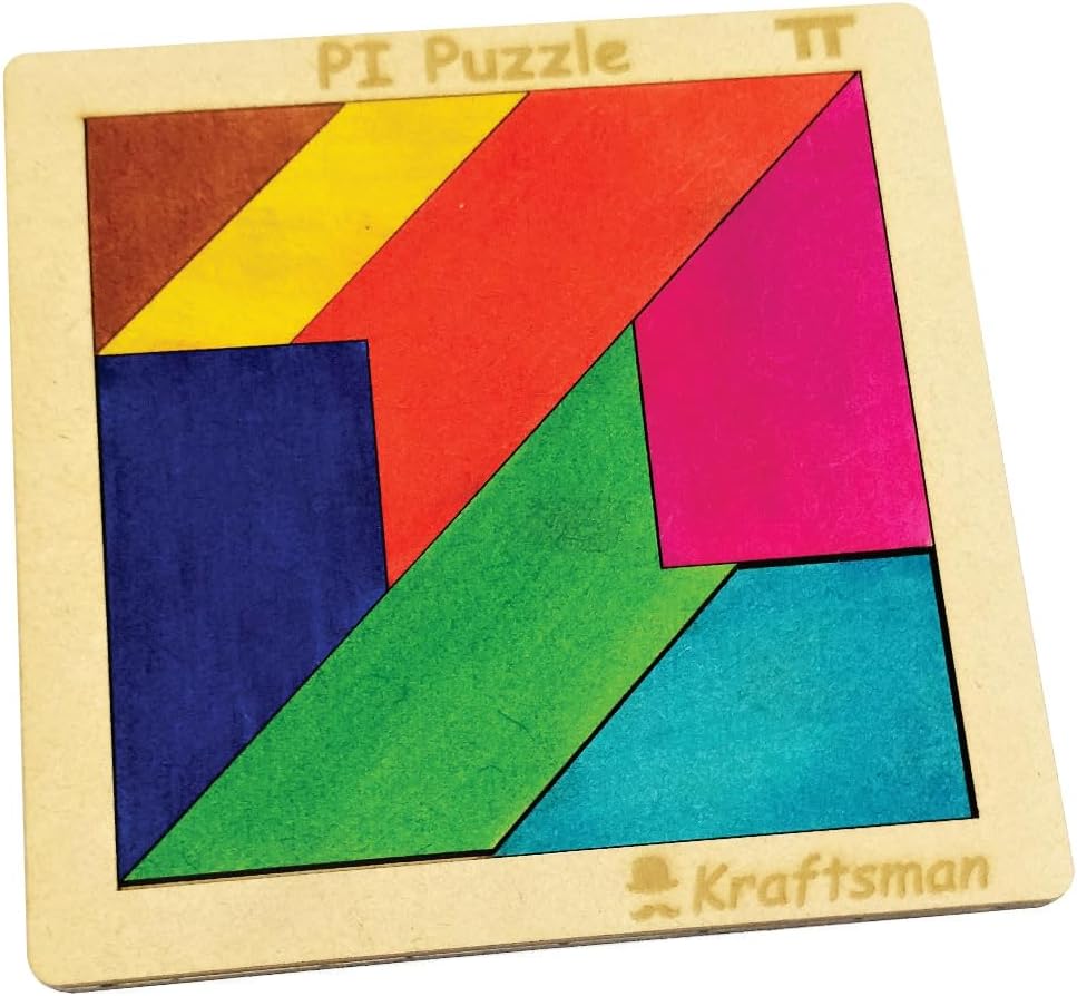 Color Your Own PI Puzzle with Sketch and Color Kit Portable Brain Teaser for Kids Ages 4+