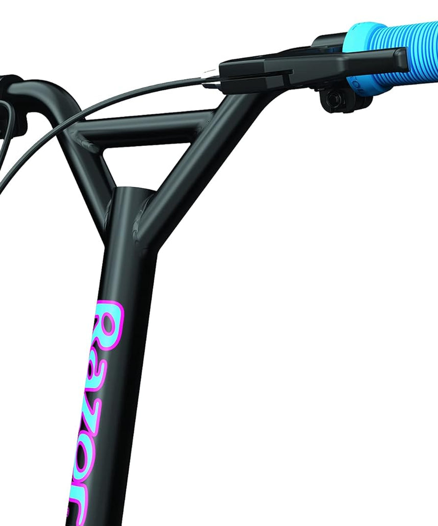 Razor Flashback Kick Scooter, 12 Inch Mag Wheels, Air Filled Tires, Dual Hand Brakes, BMX Style Ride, Steel Frame, Large Deck, Smooth Ride for Kids and Teens 8+