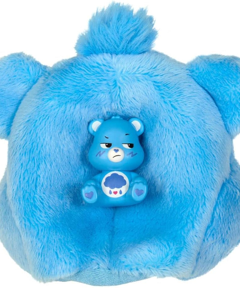 Barbie Cutie Reveal Doll & Accessories, Care Bears Series, Grumpy Bear Plush Costume with 10 Surprises, Color Change & Mini Bear, Fashion Doll for Kids 3+