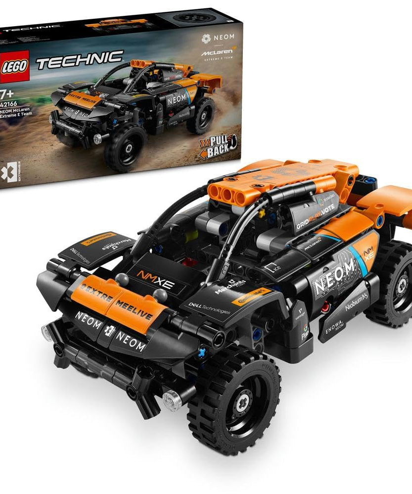 LEGO Technic NEOM McLaren Extreme E Race Car Toy For Kids, Boys & Girls Aged 7+ Years Old who Love Model Cars, Off-Road Pull-Back Racing Vehicle Set, Birthday Gift Idea 42166