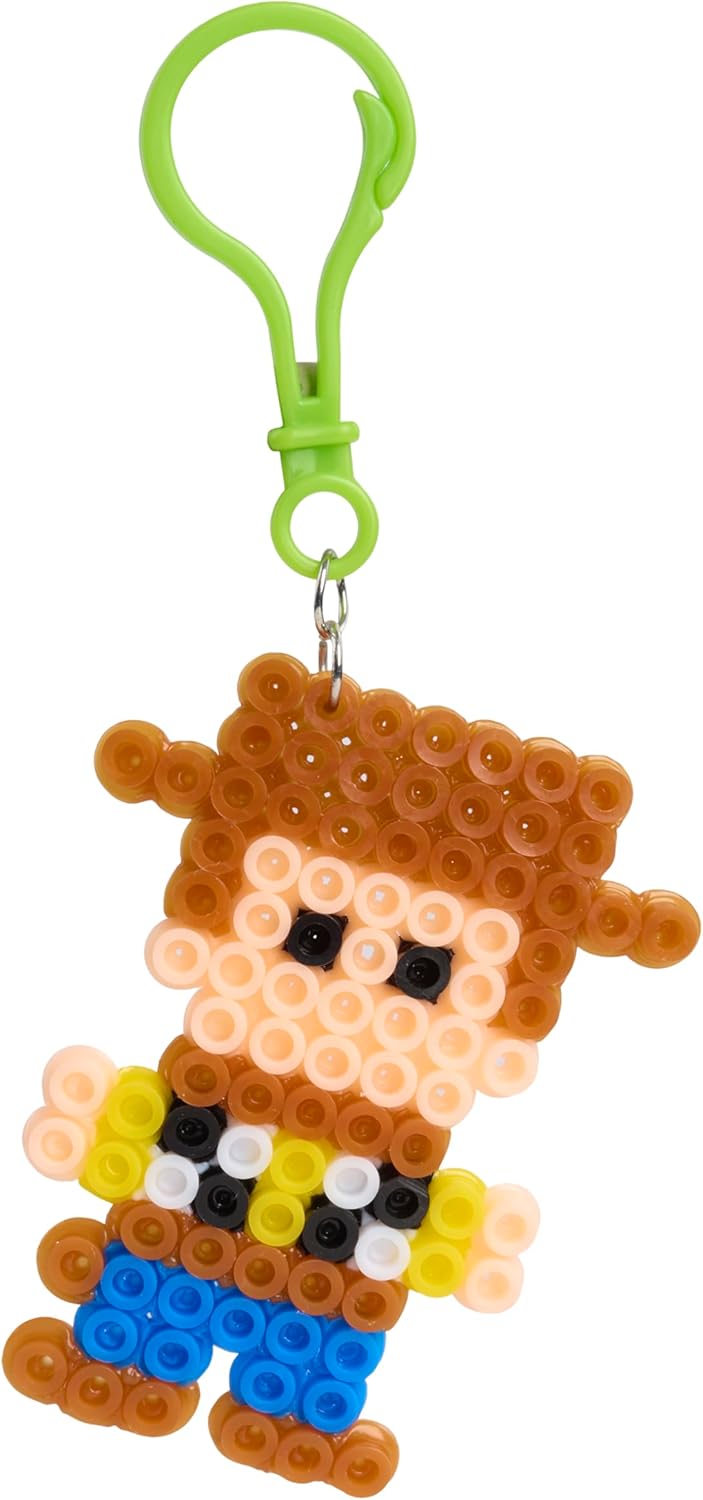 Disney Pixar Toy Story 5 Pixel Art DIY Craft Kit for Kids, 800 Fuse Beads Activity Set with Character Bag Clips, Creative Arts and Crafts Toy Ages 6+