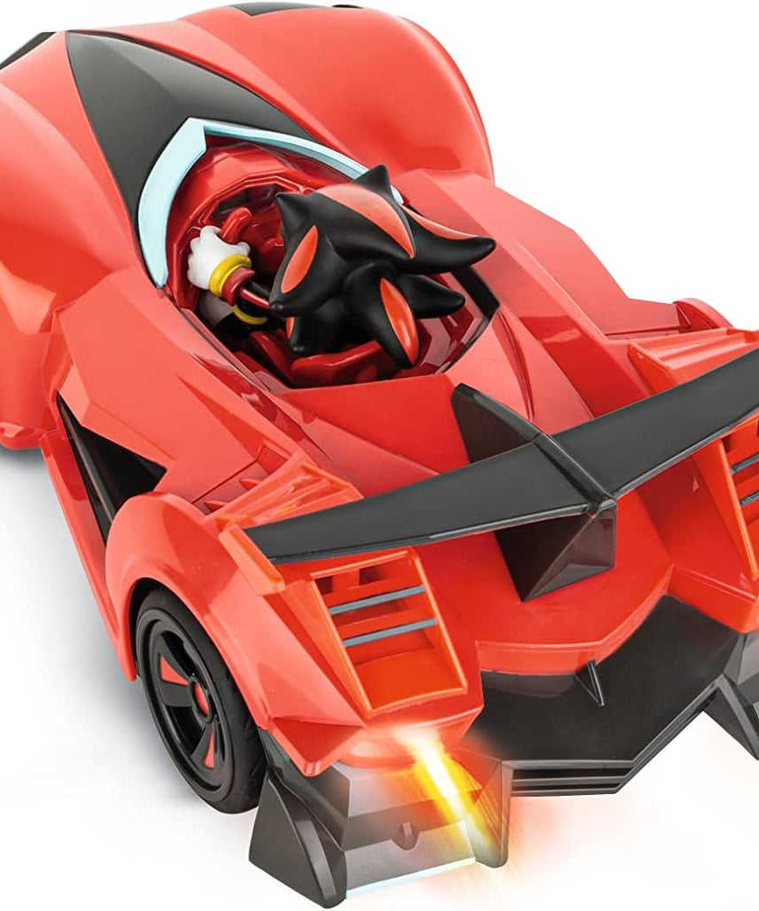 سيارة سونيك ريسينغ شادو من فريق RC، بمقياس 1:18، بتردد 2.4 جيجاهرتز، مزودة بمصابيح LED، وملصقات قابلة للتعديل، وهيكل متين، وسرعة عالية، ومرخصة رسميًا من SEGA، هدية للأطفال من عمر 6 سنوات فما فوق