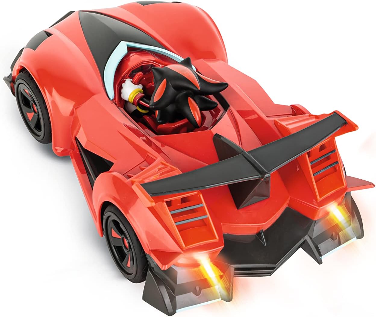 سيارة سونيك ريسينغ شادو من فريق RC، بمقياس 1:18، بتردد 2.4 جيجاهرتز، مزودة بمصابيح LED، وملصقات قابلة للتعديل، وهيكل متين، وسرعة عالية، ومرخصة رسميًا من SEGA، هدية للأطفال من عمر 6 سنوات فما فوق