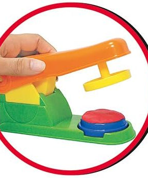 Simba Art & Fun Dough Press, 3 x 50g Modelling Dough with Templates and Knife for Kids 3+