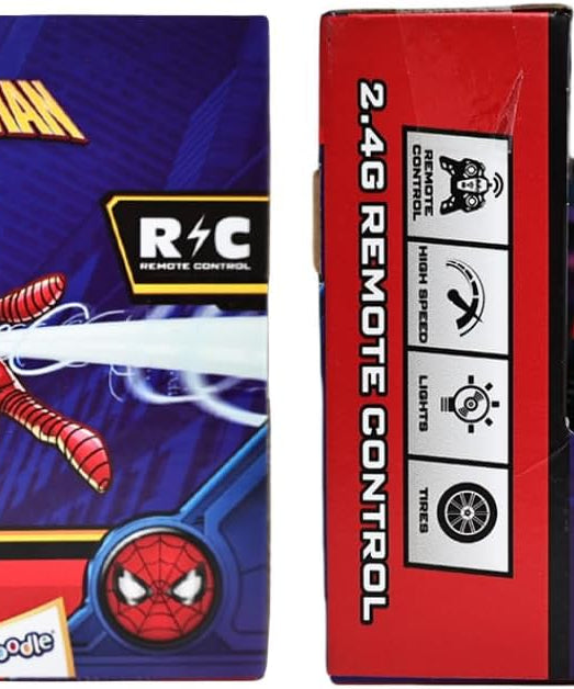 Marvel Spider-Man Inferno GT Blazer RC Car - 2.4 GHz Full Function Remote Control Vehicle with Working Lights - Official Marvel Avengers Toy for Kids - Ages 6+
