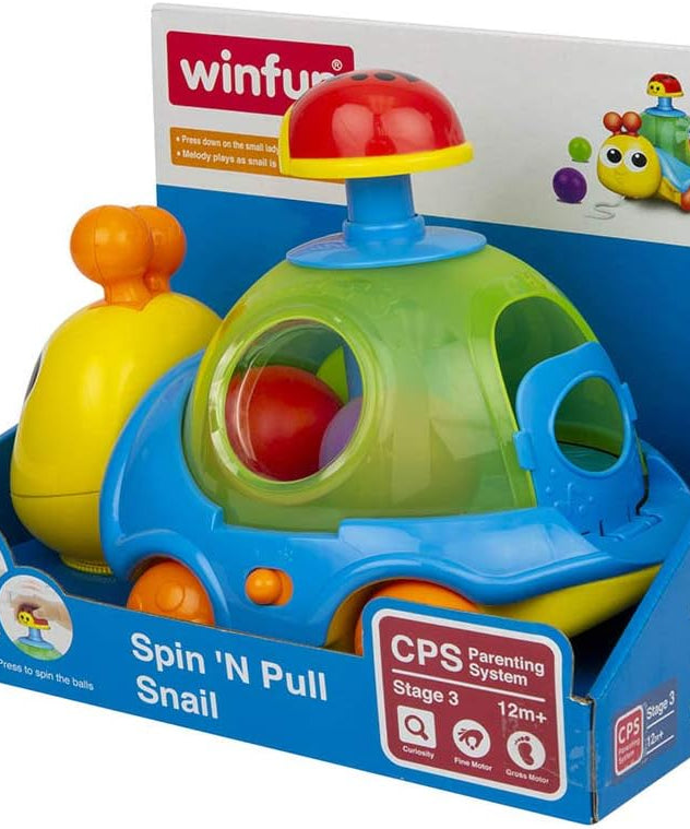 Winfun Spin 'N Pull Snail Interactive Toy