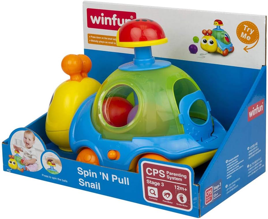Winfun Spin 'N Pull Snail Interactive Toy