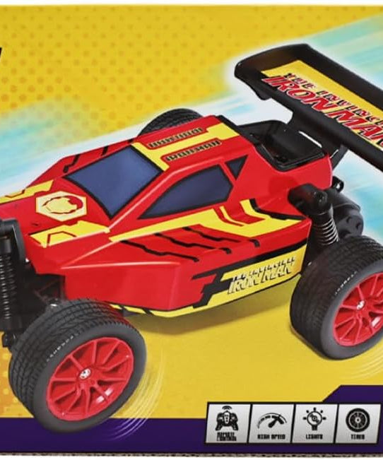 Marvel Iron Man Inferno GT Blazer 2.4 GHz RC Car – Full Function Remote Control Racing Truck with LED Lights, High-Speed Avenger Toy Vehicle for Kids & Collectors, Ages 6+, Official Marvel Merchandise