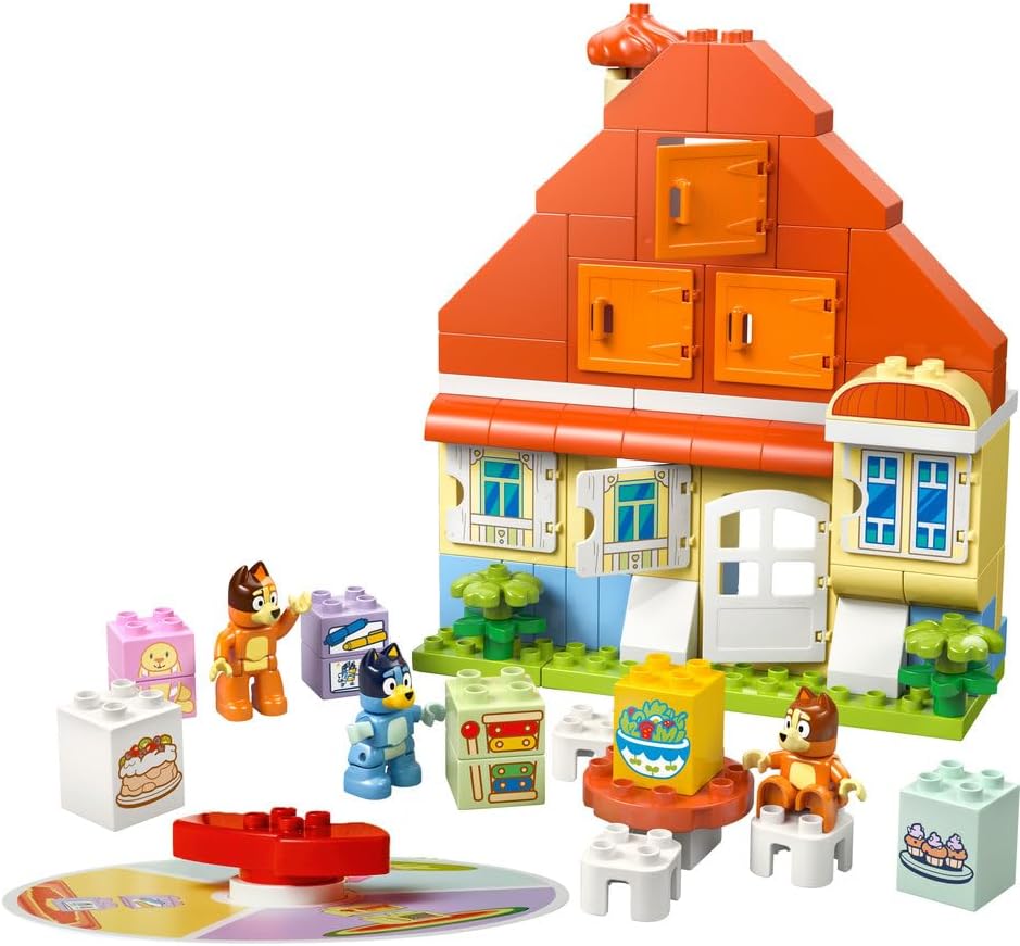 LEGO DUPLO Bluey: Bluey's Family House with Memory Game 10459