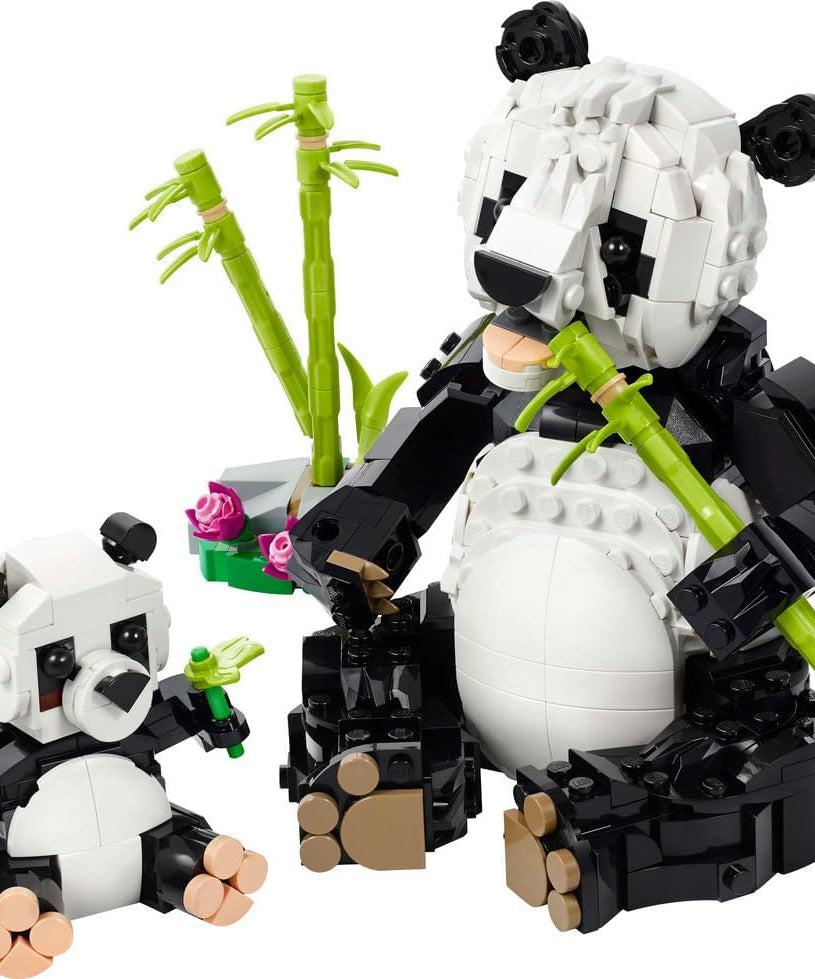 LEGO Creator 3in1 Wild Animals: Panda Family Toy - Transforms into Penguin Figures or Orca Whale Toys - Ramadan Gift for 8+ Year Old Girls & Boys - 31165