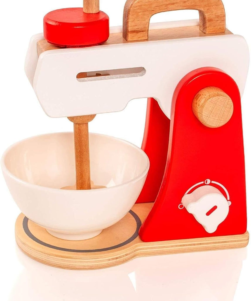 VIGA Wooden Kitchen Mixer Pretend Play Toy for Kids, Role-Play Cooking Fun, Ages 12+ Months