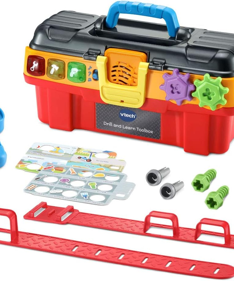 VTech Drill and Learn Toolbox Pro Interactive Learning Tool Set for Toddlers Multicolour 2+