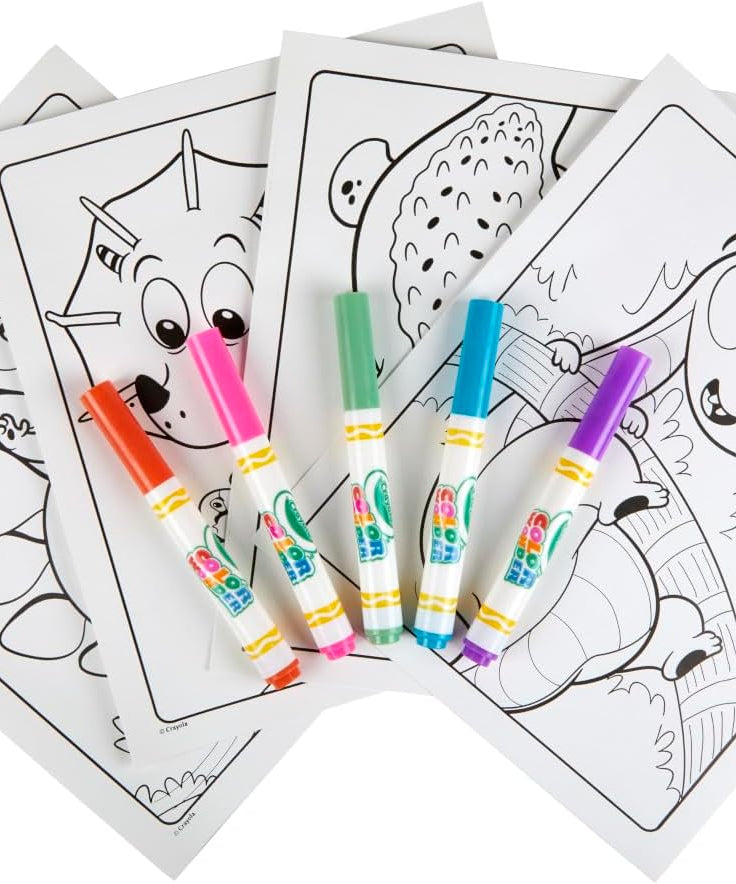 CRAYOLA Color Wonder Prehistoric Pals, Mess Free, Dinosaur Toys, Easter Basket Stuffers, Gift for Kids, Age 3, 4, 5, 6