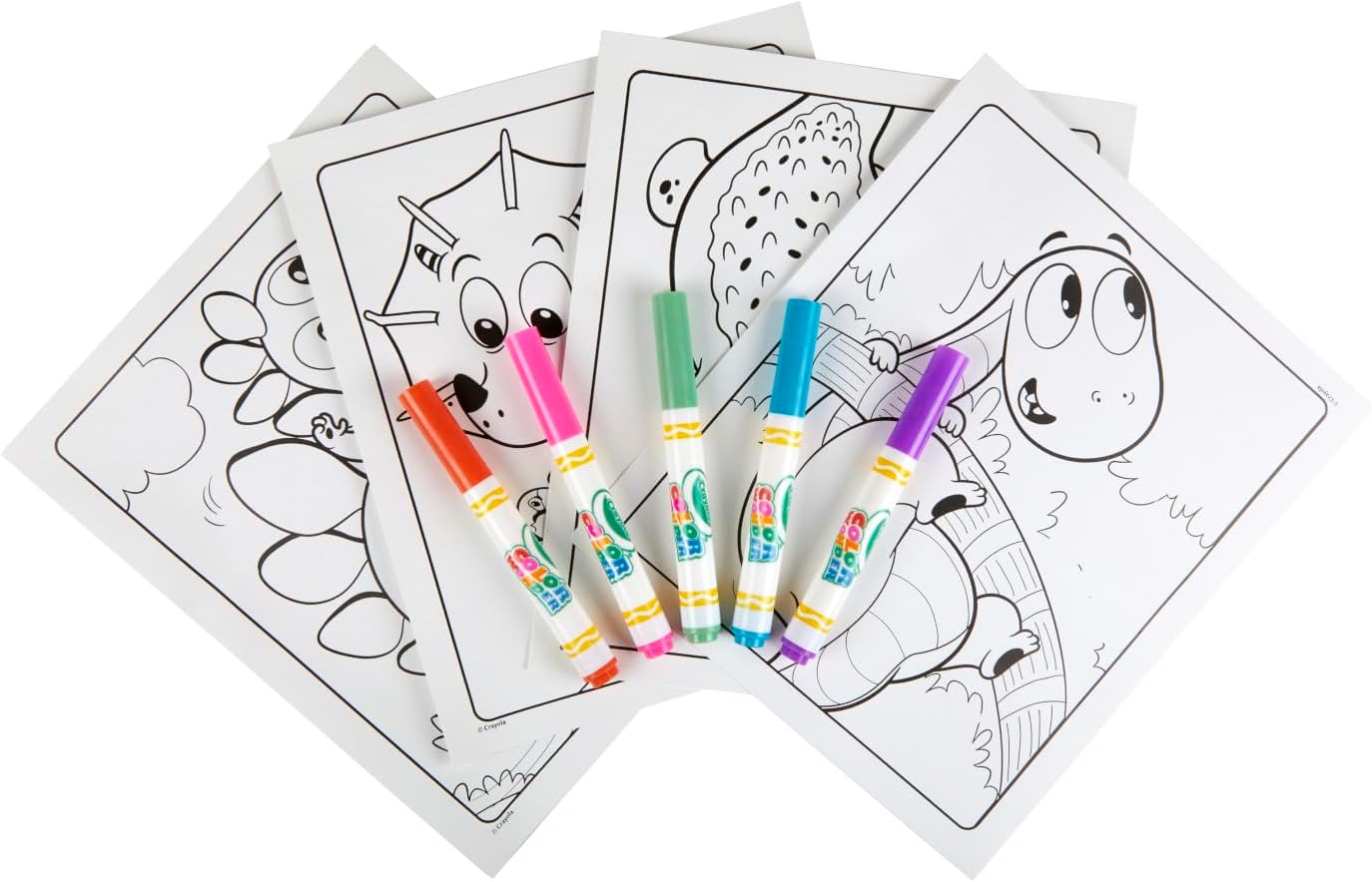 CRAYOLA Color Wonder Prehistoric Pals, Mess Free, Dinosaur Toys, Easter Basket Stuffers, Gift for Kids, Age 3, 4, 5, 6