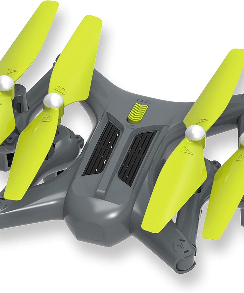 SYMA Storm Quadcopter Z4, Beginner-Friendly Foldable Drone, One-Key Takeoff & Landing, Auto-Hover, 360° Flips, 720p Camera, Black, Ages 12+