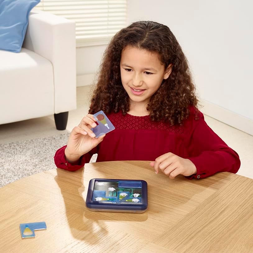 SmartGames Ghost Hunters Logic Puzzle Game for Kids 6+, IQ Brain Teaser STEM Toy with 60 Progressive Challenges, Travel-Friendly Educational Tabletop Puzzle