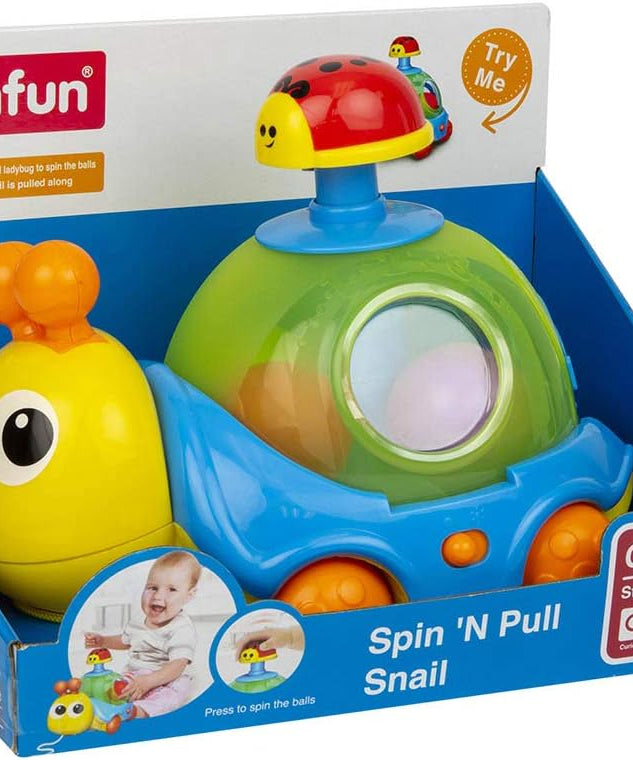 Winfun Spin 'N Pull Snail Interactive Toy