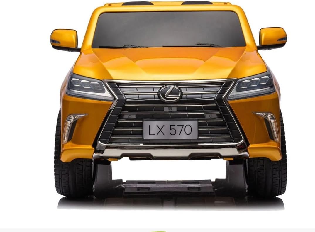 Lovely Baby Lexus LX570 SUV Ride-On Car for Kids, 3+ Years, Remote Control, LED Lights, Music, Openable Doors – Red, Gold, or Blue