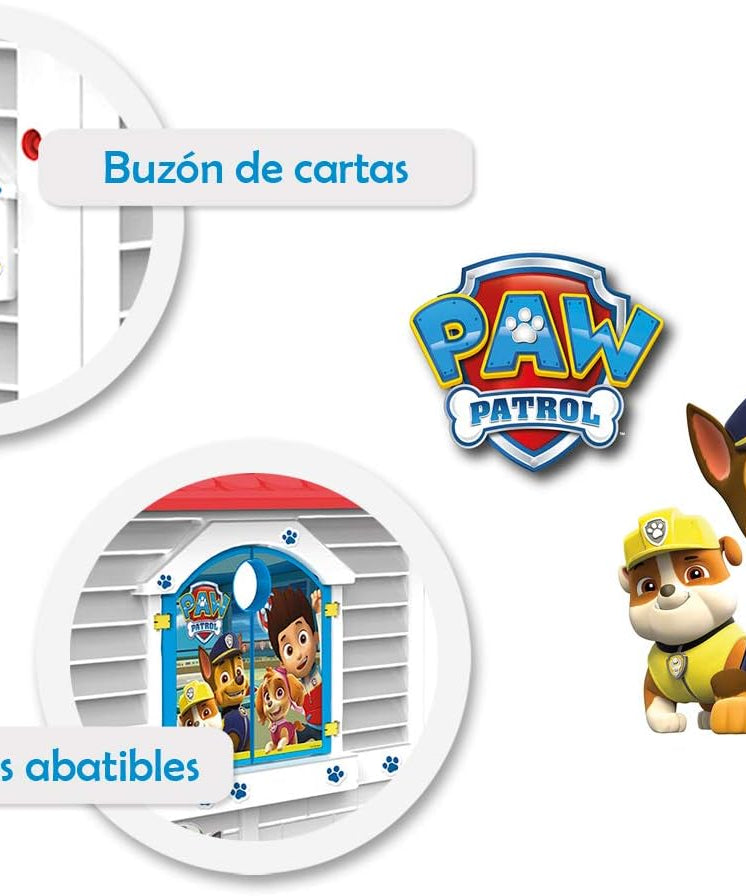 Chicos - Paw Patrol Children's House for Indoor/Outdoor, Strong and durable plastic, Assembly/disassembly Simple and fast, From 24 months (89526)